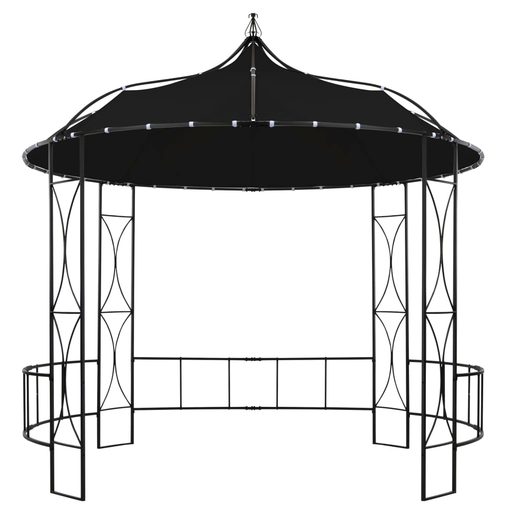 Gazebo 118.1" x 114.2" Anthracite Round - Backyard Livings