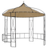 Gazebo 118.1" x 114.2" Taupe Round - Backyard Livings