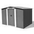 vidaXL Garden Storage Shed Gray Metal 101.2"x80.7"x70.1" - Backyard Livings