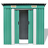 vidaXL Garden Shed Green Metal 74.8"x48.8"x71.3" - Backyard Livings