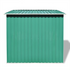 vidaXL Garden Shed Green Metal 74.8"x48.8"x71.3" - Backyard Livings