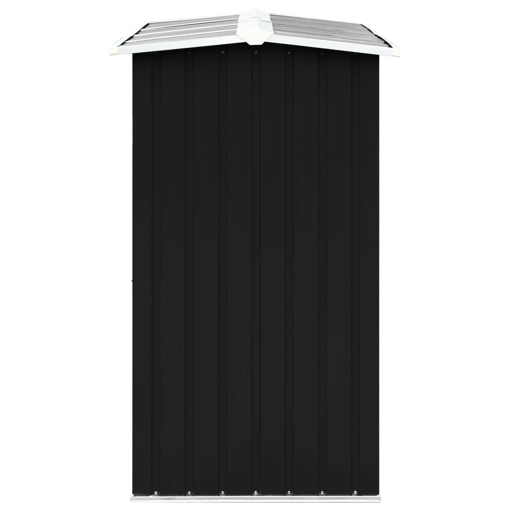 vidaXL Log Storage Shed Galvanized Steel 67.7"x35.8"x60.6" Anthracite - Backyard Livings