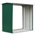 vidaXL Log Storage Shed Galvanized Steel 67.7"x35.8"x60.6" Green - Backyard Livings