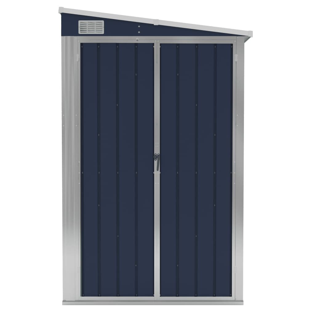 vidaXL Wall-mounted Garden Shed Anthracite 46.5"x76.4"x70.1" Steel - Backyard Livings