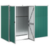 vidaXL Garden Tool Shed Green 88.6"x35"x63.4" Galvanized Steel - Backyard Livings