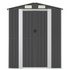 vidaXL Garden Shed Anthracite 75.6"x42.5"x87.8" Galvanized Steel - Backyard Livings