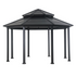 15 x 15 ft. Outdoor Hardtop Octagon Double Tiered Metal Gazebo - Backyard Livings