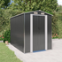 vidaXL Garden Shed Anthracite 75.6"x107.9"x87.8" Galvanized Steel - Backyard Livings