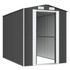 vidaXL Garden Shed Anthracite 75.6"x107.9"x87.8" Galvanized Steel - Backyard Livings