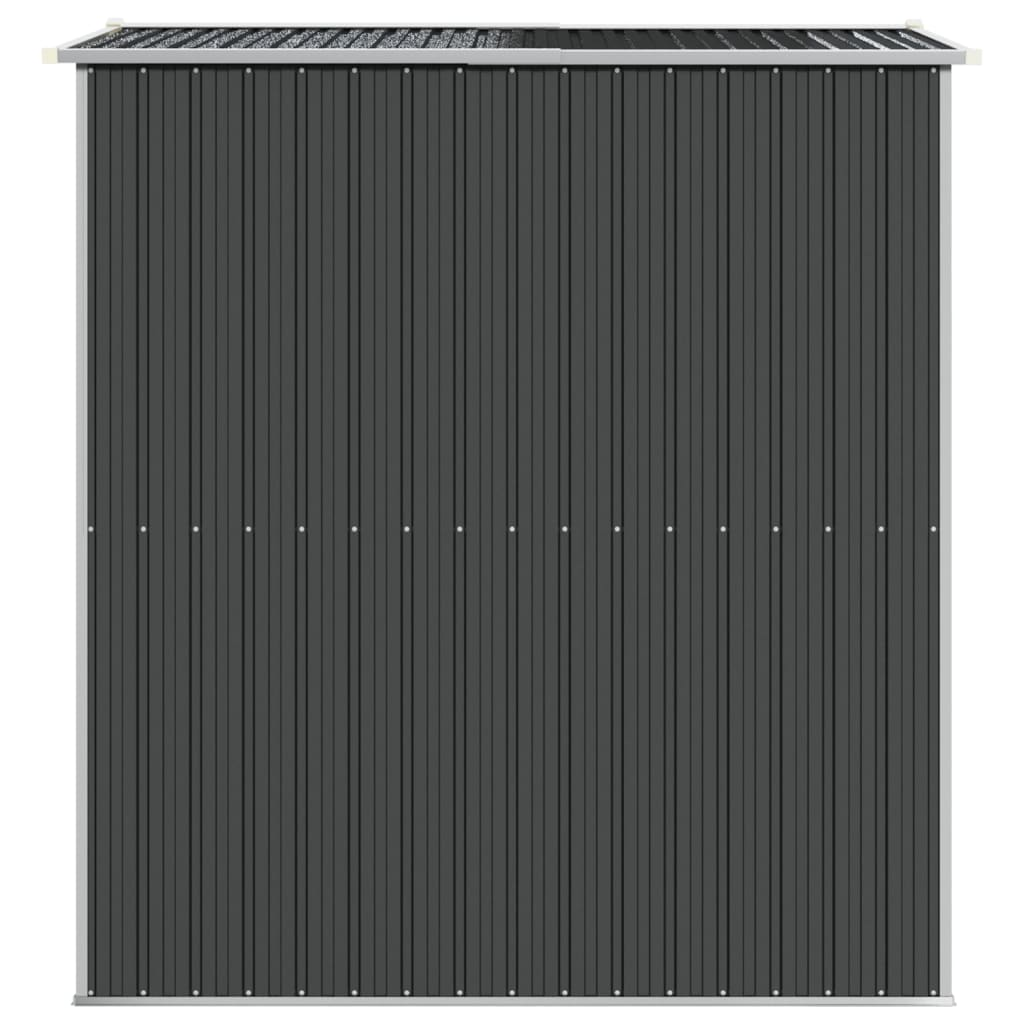 vidaXL Garden Shed Anthracite 75.6"x75.2"x87.8" Galvanized Steel - Backyard Livings