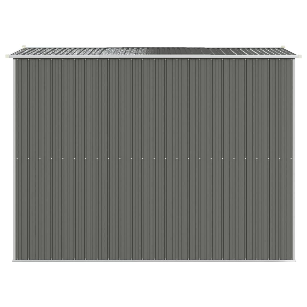 vidaXL Garden Shed Light Gray 75.6"x107.9"x87.8" Galvanized Steel - Backyard Livings