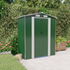 vidaXL Garden Shed Green 75.6"x42.5"x87.8" Galvanized Steel - Backyard Livings