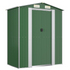 vidaXL Garden Shed Green 75.6"x42.5"x87.8" Galvanized Steel - Backyard Livings