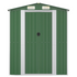 vidaXL Garden Shed Green 75.6"x42.5"x87.8" Galvanized Steel - Backyard Livings