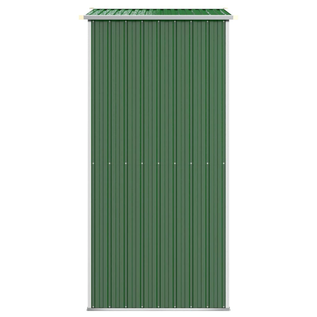 vidaXL Garden Shed Green 75.6"x42.5"x87.8" Galvanized Steel - Backyard Livings