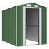 vidaXL Garden Shed Green 75.6"x107.9"x87.8" Galvanized Steel - Backyard Livings