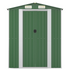 vidaXL Garden Shed Green 75.6"x107.9"x87.8" Galvanized Steel - Backyard Livings