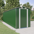 vidaXL Garden Shed Green 75.6"x271.3"x87.8" Galvanized Steel - Backyard Livings