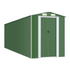 vidaXL Garden Shed Green 75.6"x271.3"x87.8" Galvanized Steel - Backyard Livings