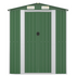 vidaXL Garden Shed Green 75.6"x303.9"x87.8" Galvanized Steel - Backyard Livings