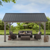 13 ft. x 15 ft. Cedar Framed Gazebo - Backyard Livings