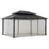 12ft.  x 16 Ft.Hardtop Gazebo, Heavy Duty Steel Frame Metal Gazebo, Outdoor Gazebo - Backyard Livings