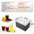 Drop in Ice Chest, 20"L x 14"W x 12"H Stainless Steel Ice Cooler, Commercial Ice Bin with Cover, 40 qt Outdoor Kitchen Ice Bar, Drain-pipe and Drain Plug Included, for Cold Wine Beer - Backyard Livings