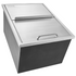 Drop in Ice Chest, 24"L x 18"W x 13"H Stainless Steel Ice Cooler, Commercial Ice Bin with Sliding Cover, 40.9 qt Outdoor Kitchen Ice Bar, Drain-pipe and Drain Plug Included, for Cold Wine Beer - Backyard Livings