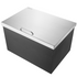 Drop in Ice Chest, 28"L x 20"W x 17"H Stainless Steel Ice Cooler, Commercial Ice Bin with Hinged Cover, 40 qt Outdoor Kitchen Ice Bar, Drain-pipe and Drain Plug Included, for Cold Wine Beer - Backyard Livings