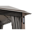 Sunjoy Monterey Park 11 ft. x 13 ft. 2-tier Gazebo with LED Lighting and Bluetooth Sound