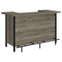 Bellemore Bar Unit with Footrest Grey Driftwood and Black - Backyard Livings