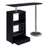 Koufax 1-drawer Bar Table Glossy Black - Backyard Livings