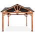 Cedar Gazebo with Metal Roof Measuring 12 Feet by 12 Feet - Backyard Livings