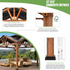 Cedar Gazebo with Metal Roof Measuring 12 Feet by 12 Feet - Backyard Livings