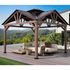 Cedar Gazebo with Metal Roof Measuring 12 Feet by 12 Feet - Backyard Livings