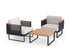 NewAge Monterey 3 Seater Chat Set with Coffee Table