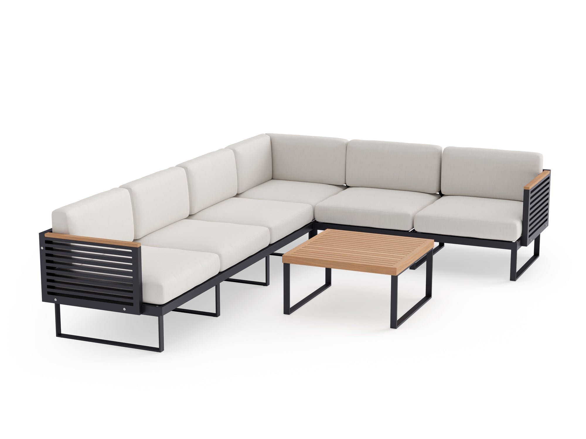 NewAge Monterey 6 Seater Sectional with Coffee Table