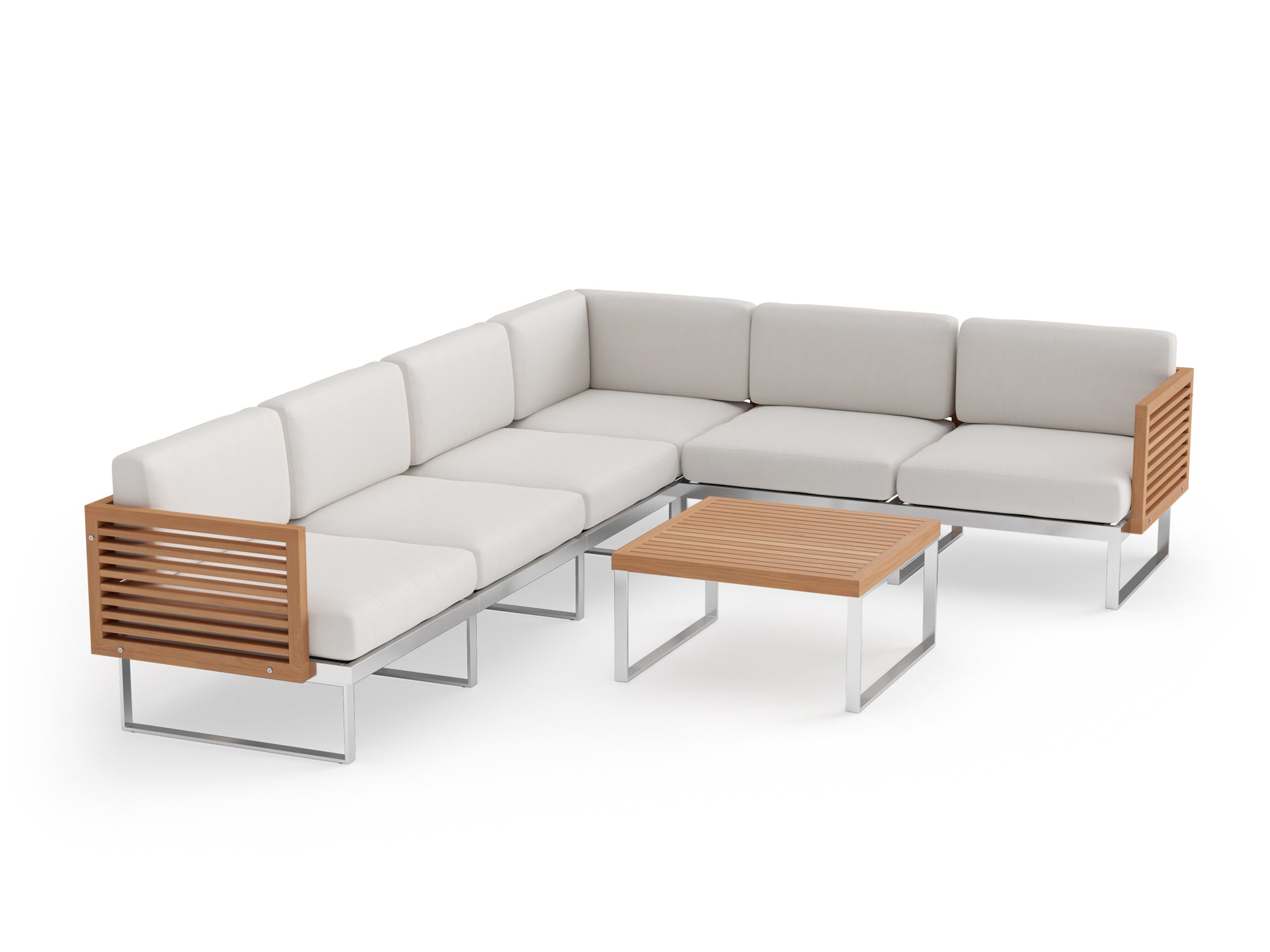 NewAge Monterey 6 Seater Sectional with Coffee Table