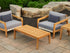 NewAge Lakeside 4 Seater Chat Set with Coffee Table and Side Table