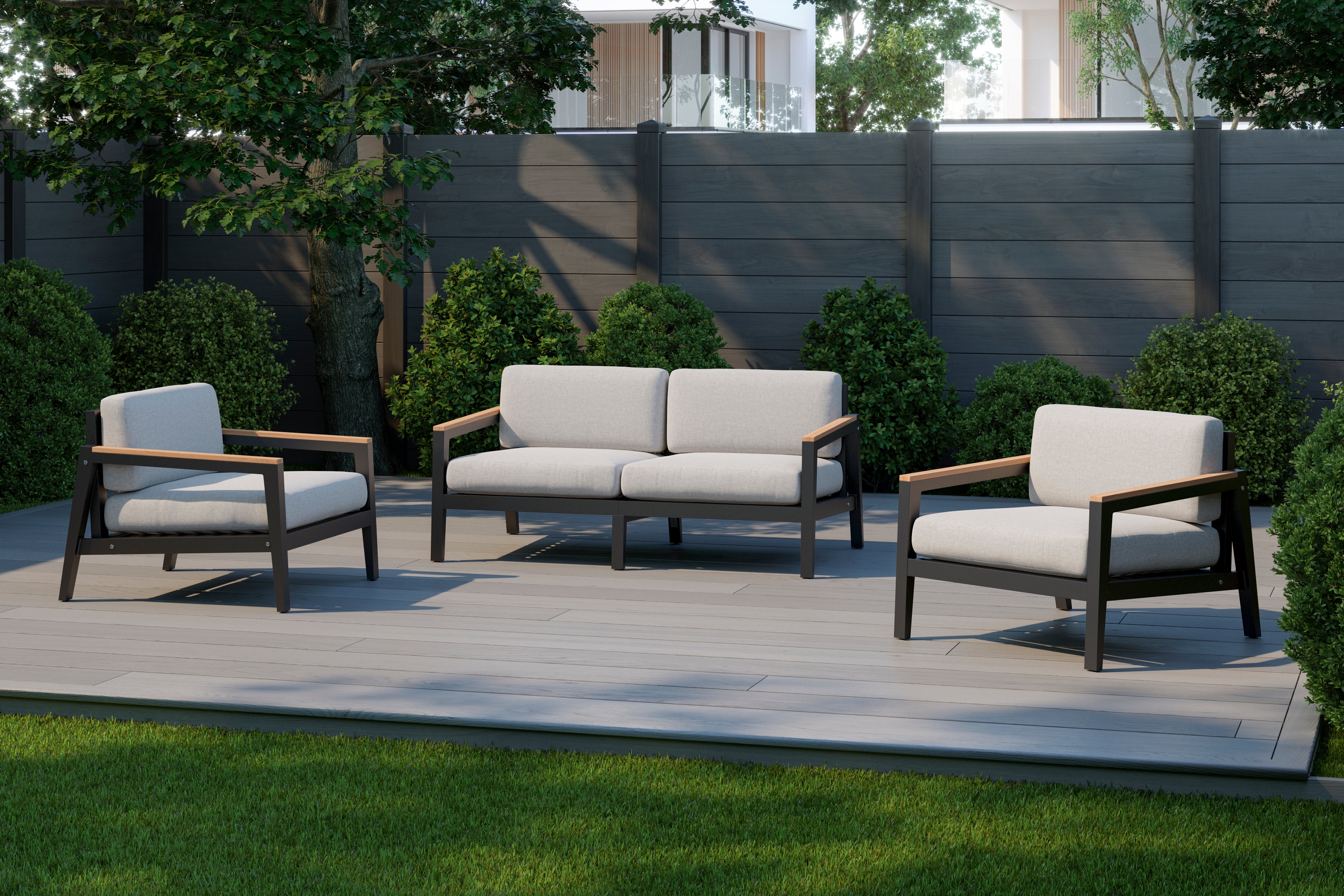 NewAge Rhodes 4 Seater Chat Set - Backyard Livings