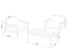 NewAge Lakeside 3 Piece Chat Set with Coffee Table