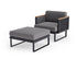 NewAge Monterey Chat Chair with Ottoman