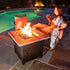 Endless Summer The Bristol, LP Gas Outdoor Fire Pit with UV Marble Look Ceramic Tile Mantel