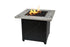 Endless Summer The Mason, 30" Square Gas Outdoor Fire Pit with Printed Wood Lat look Cement Resin Mantel - Backyard Livings