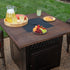 Endless Summer The Donovan, Dual Heat LP Gas Outdoor Fire Pit/Patio Heater with Wood Look Resin Mantel