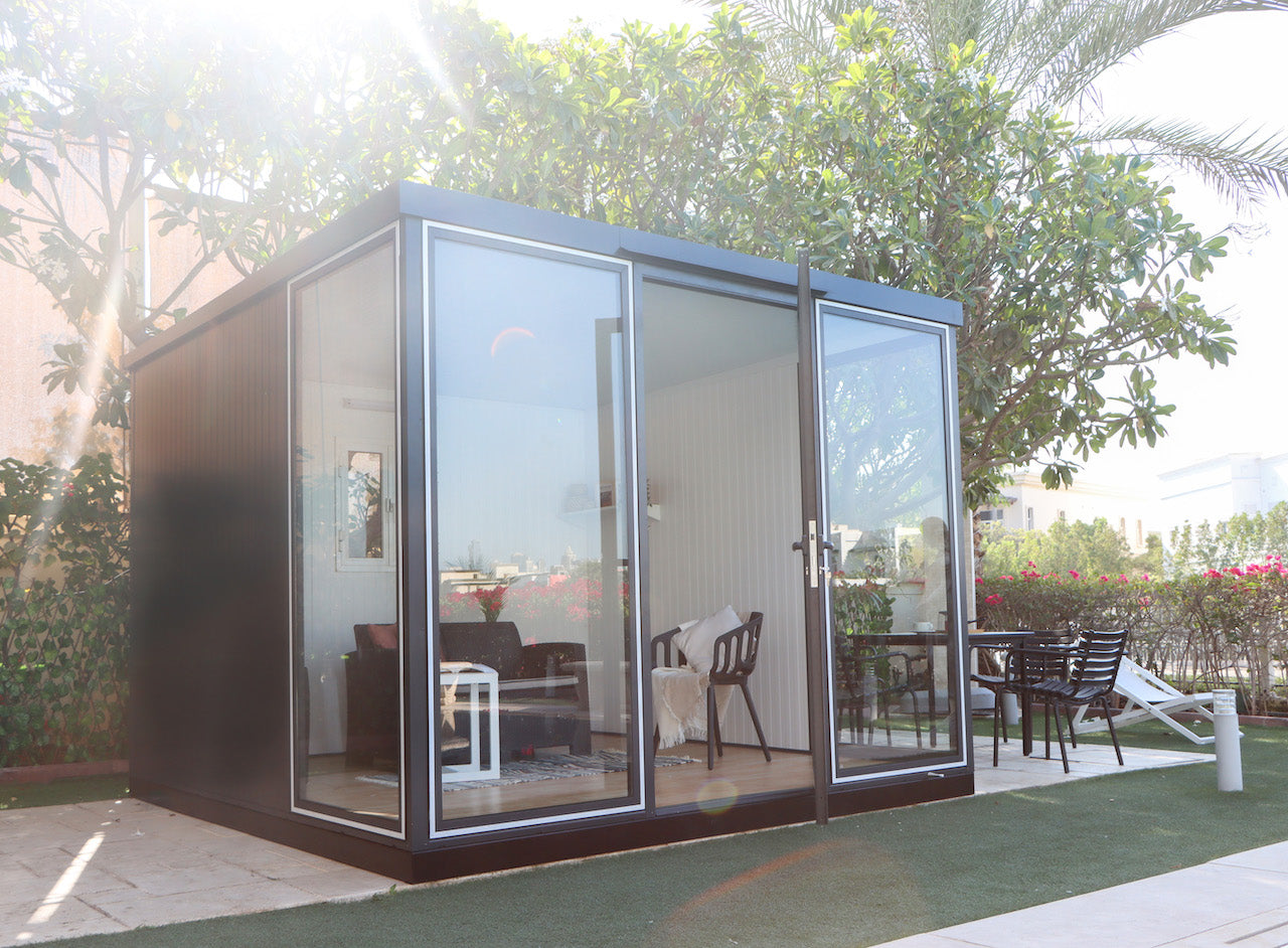 Duramax 10x10 Garden Glass Room, Outdoor Office, Shelter, Playroom and Insulated Building