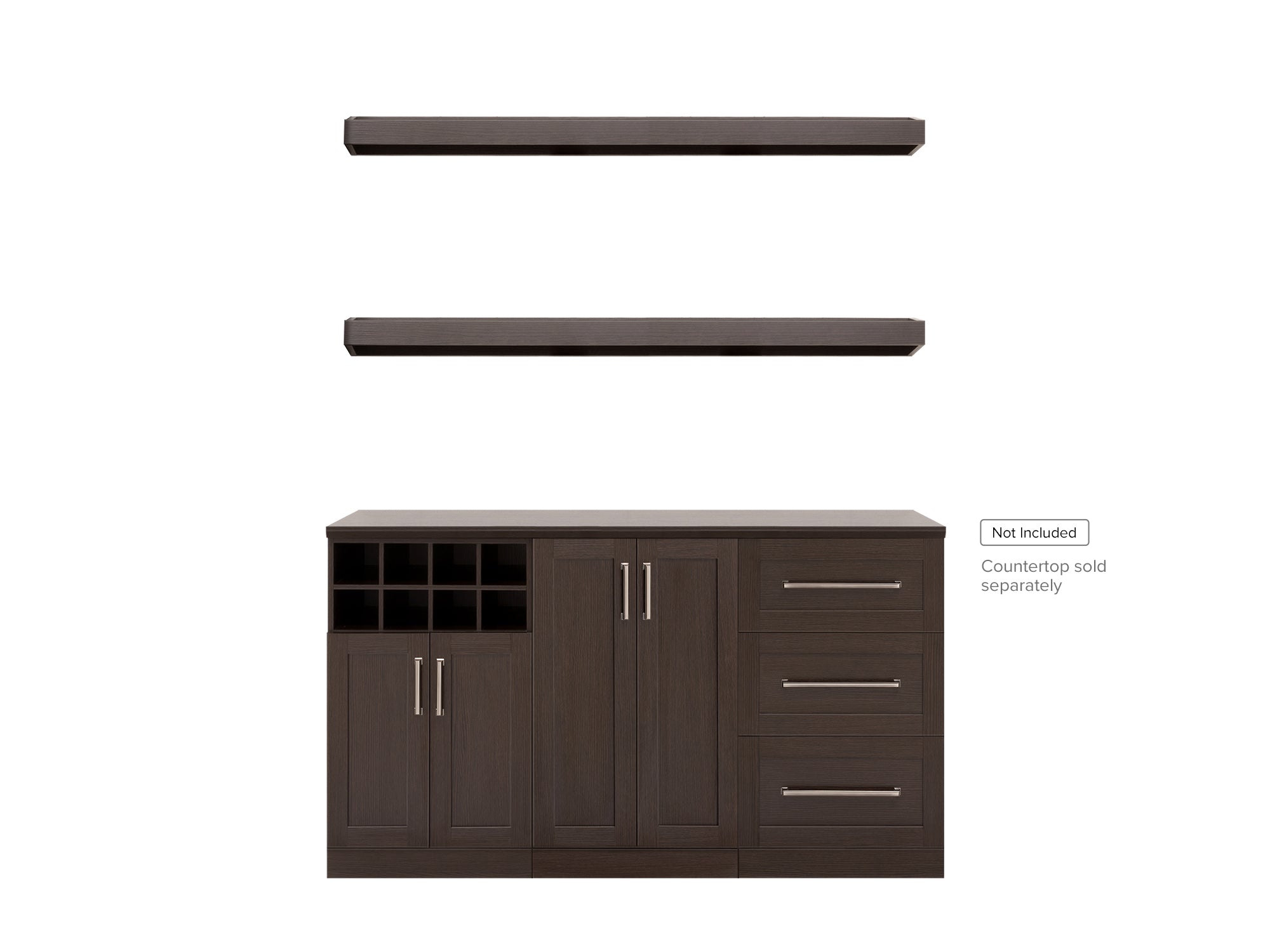 NewAge Home Bar 5 Piece Cabinet Set