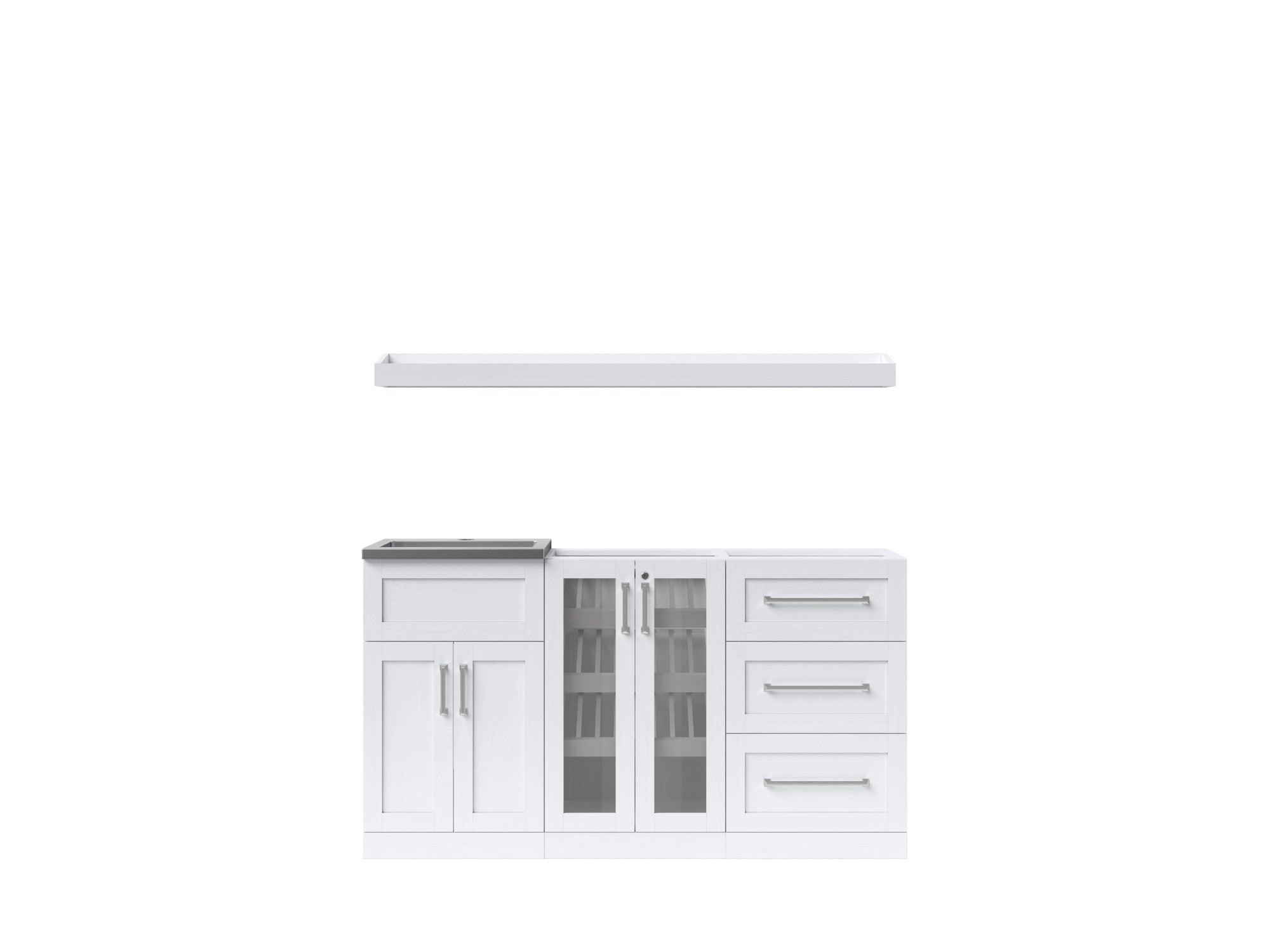 NewAge Home Wet Bar 5 Piece Cabinet Set - 21 Inch