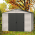 DuraMax StoreMax Plus 10.5x8 Ft with Molded Floor Vinyl Storage Shed - Backyard Livings