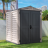 Duramax YardMate Plus 5 ft. 6 in. x 5ft. 6 in. Gray Vinyl Storage Shed with Molded Floor - Backyard Livings